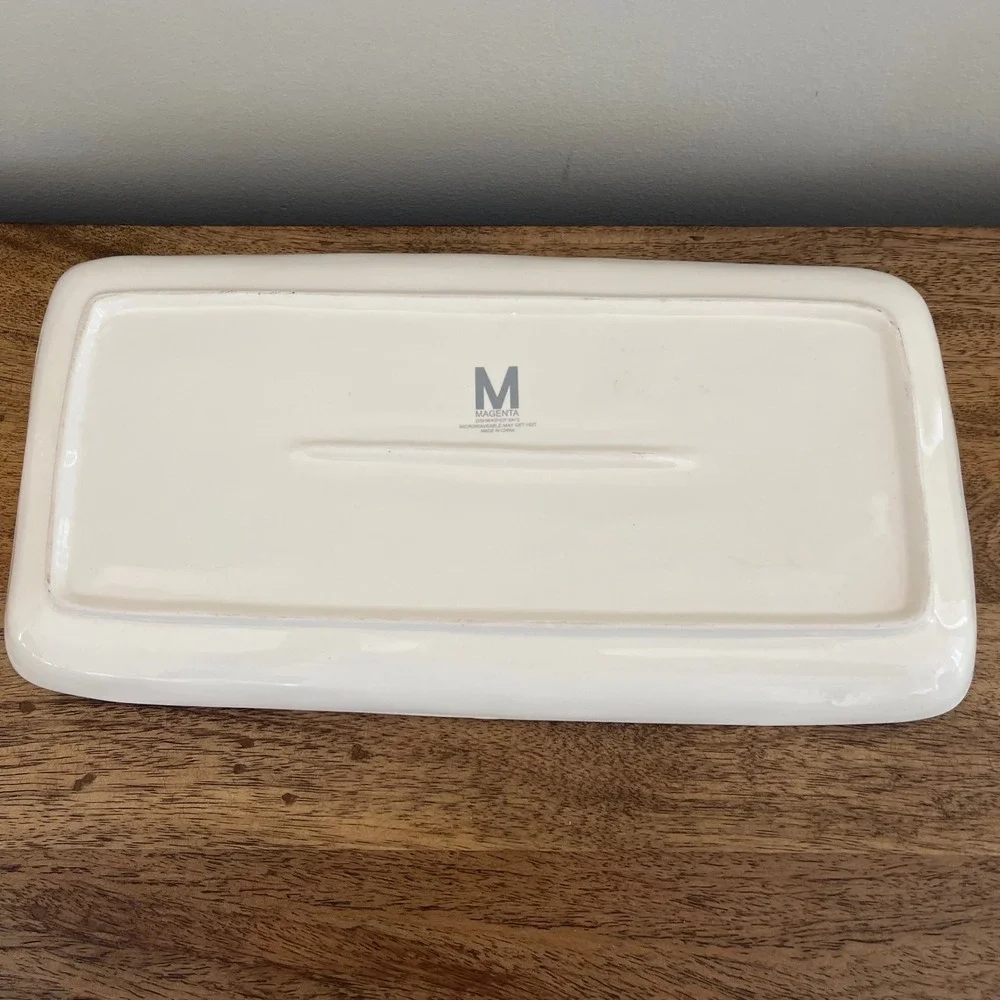 Magenta ceramic rectangular